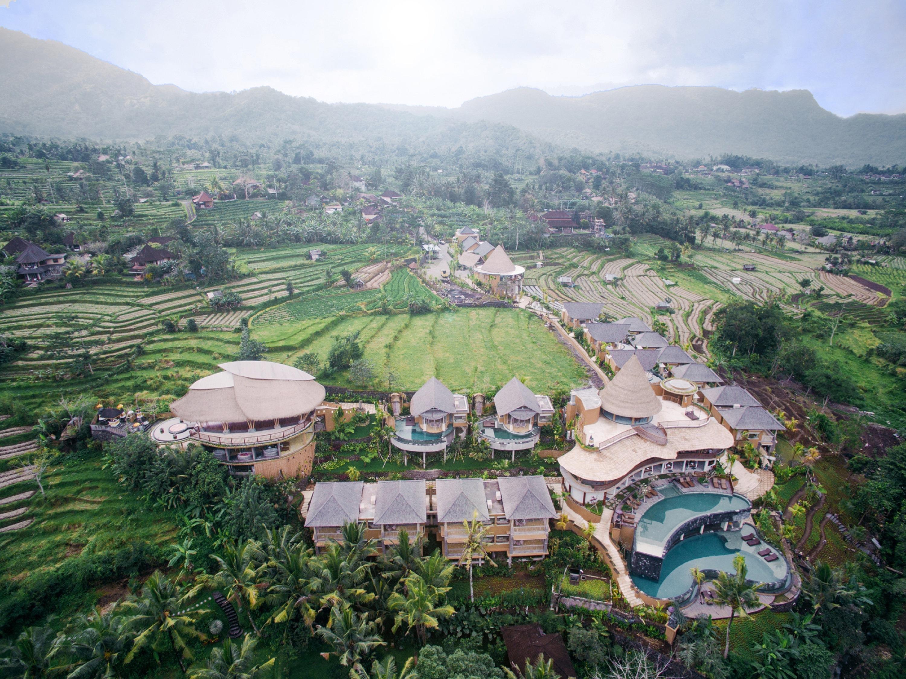 Wapa Di Ume Sidemen Hotel Sidemen  Buitenkant foto Aerial view of the resort