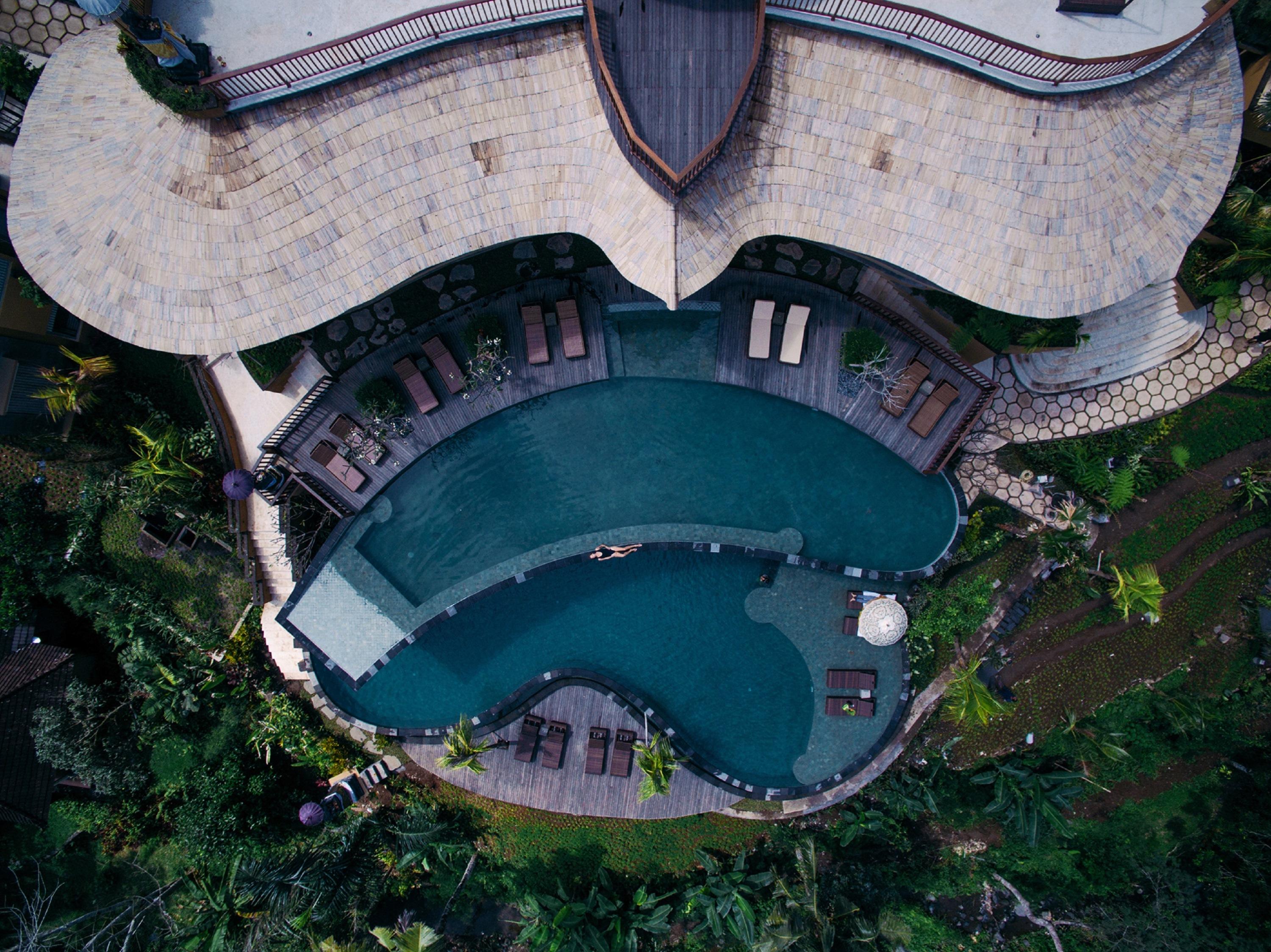 Wapa Di Ume Sidemen Hotel Sidemen  Buitenkant foto Aerial view of the resort