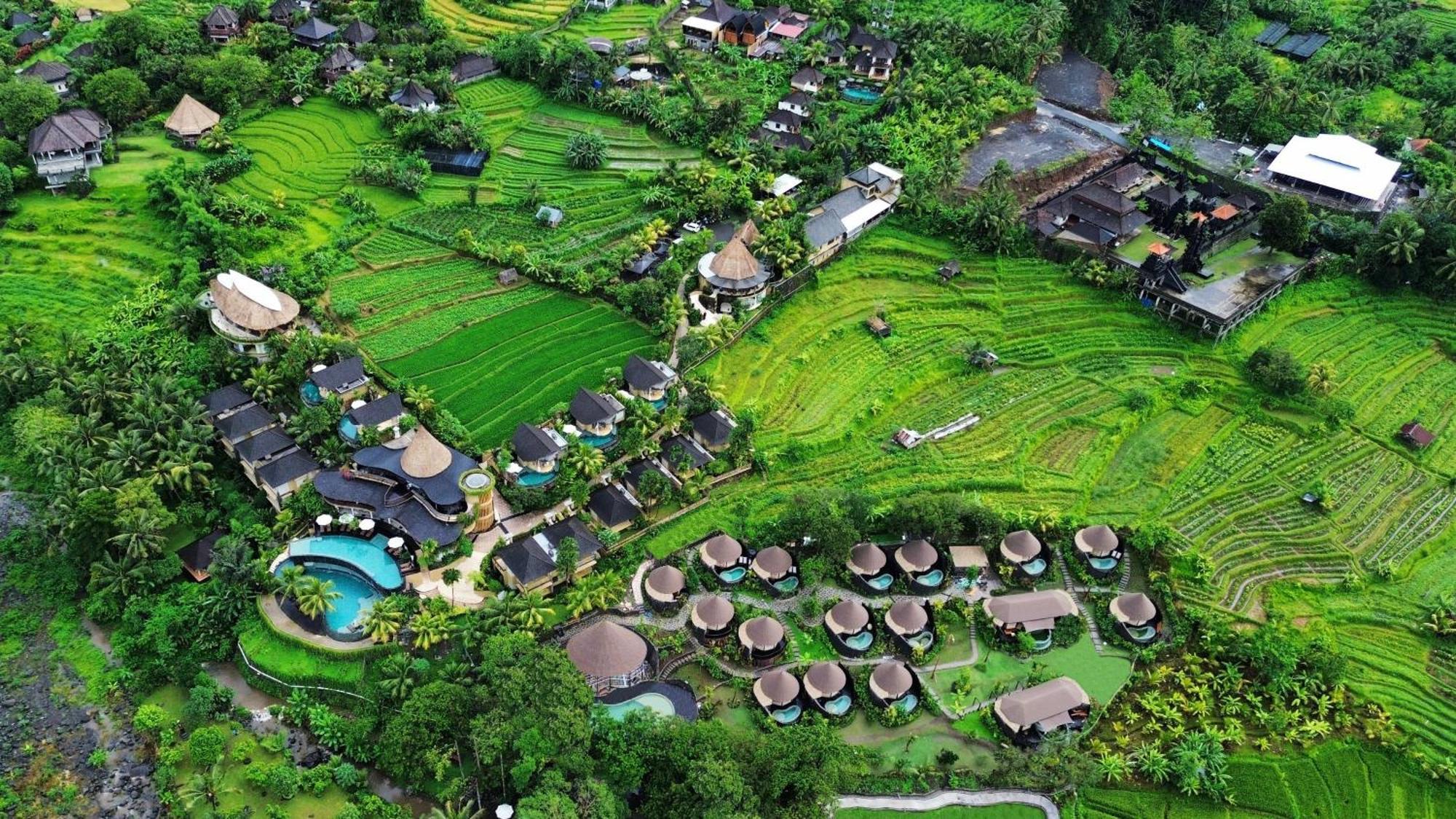 Wapa Di Ume Sidemen Hotel Sidemen  Buitenkant foto Aerial view of the resort